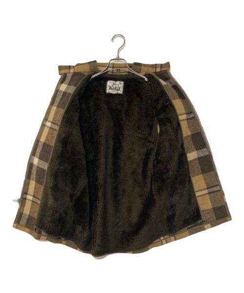 WOOLRICH（ウールリッチ）WOOLRICH (ウールリッチ) 70‘s裏ボアチェックジャケット ブラウン サイズ:不明の古着・服飾アイテム