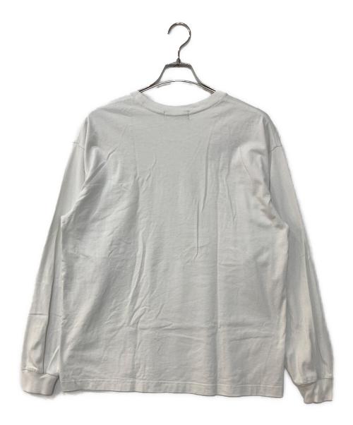 GOD SELECTION XXX（ゴッド セレクション トリプルエックス）GOD SELECTION XXX (ゴッド セレクション トリプルエックス) ロゴプリントカットソー ホワイト サイズ:Lの古着・服飾アイテム