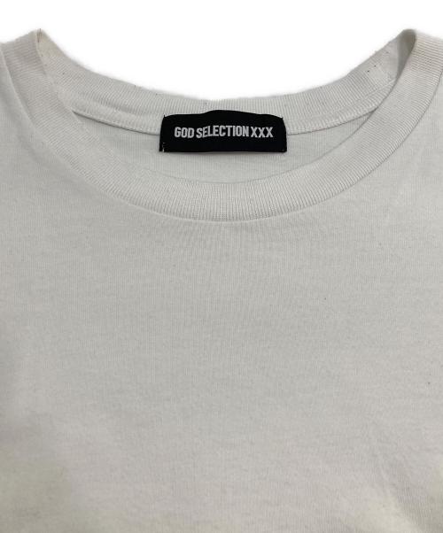 GOD SELECTION XXX（ゴッド セレクション トリプルエックス）GOD SELECTION XXX (ゴッド セレクション トリプルエックス) ロゴプリントカットソー ホワイト サイズ:Lの古着・服飾アイテム