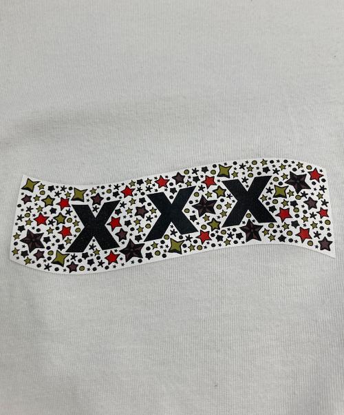 GOD SELECTION XXX（ゴッド セレクション トリプルエックス）GOD SELECTION XXX (ゴッド セレクション トリプルエックス) ロゴプリントカットソー ホワイト サイズ:Lの古着・服飾アイテム
