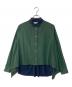 sacai（サカイ）の古着「ドッキングレイヤードシャツ」｜グリーン×ネイビー