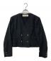 THE SHINZONE（ザ シンゾーン）の古着「COTTON LINEN SHORT JACKET ノーカラージャケット」｜ブラック