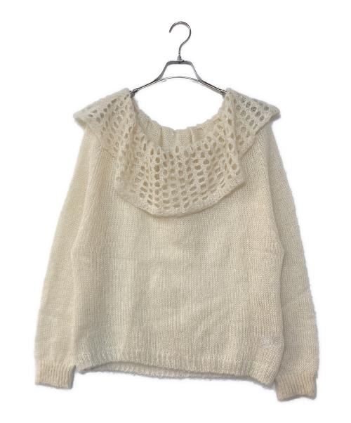 fofofofa（ー）fofofofa (ー) PETAL mohair mix knit アイボリー サイズ:記載なしの古着・服飾アイテム