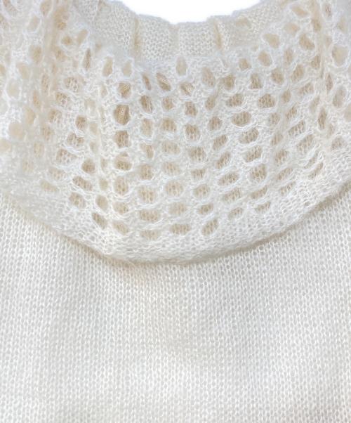 fofofofa（ー）fofofofa (ー) PETAL mohair mix knit アイボリー サイズ:記載なしの古着・服飾アイテム