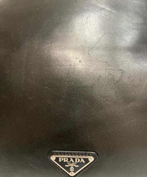 PRADA（プラダ）PRADA (プラダ) メタルプレートバッグ ブラック サイズ:-の古着・服飾アイテム
