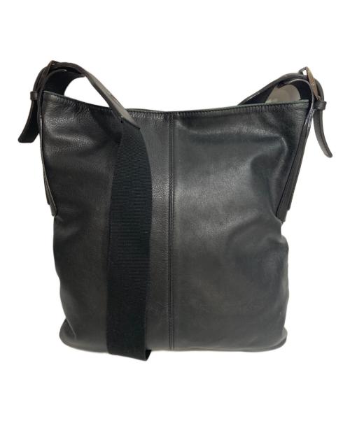 GIORGIO ARMANI（ジョルジオアルマーニ）GIORGIO ARMANI (ジョルジオアルマーニ) レザーショルダーバッグ ブラック サイズ:-の古着・服飾アイテム