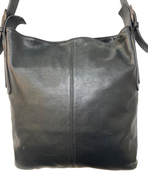 GIORGIO ARMANI（ジョルジオアルマーニ）GIORGIO ARMANI (ジョルジオアルマーニ) レザーショルダーバッグ ブラック サイズ:-の古着・服飾アイテム