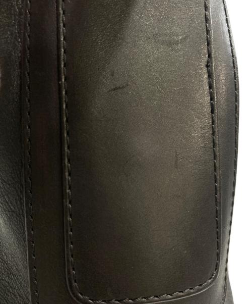 GIORGIO ARMANI（ジョルジオアルマーニ）GIORGIO ARMANI (ジョルジオアルマーニ) レザーショルダーバッグ ブラック サイズ:-の古着・服飾アイテム