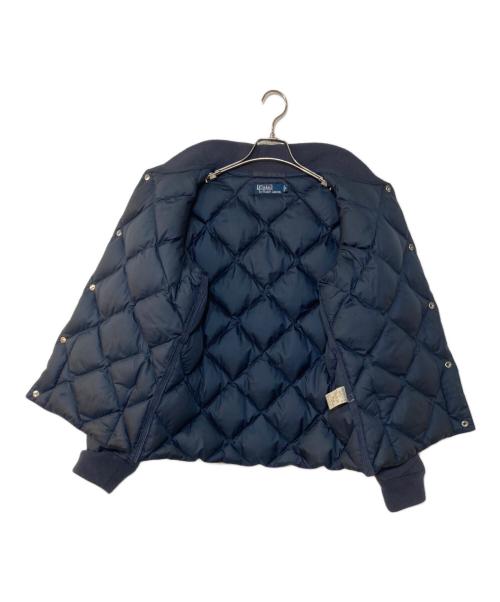 POLO RALPH LAUREN（ポロ・ラルフローレン）POLO RALPH LAUREN (ポロ・ラルフローレン) キルティングダウンジャケット ネイビー サイズ:Lの古着・服飾アイテム