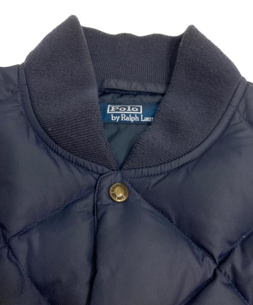 POLO RALPH LAUREN（ポロ・ラルフローレン）POLO RALPH LAUREN (ポロ・ラルフローレン) キルティングダウンジャケット ネイビー サイズ:Lの古着・服飾アイテム