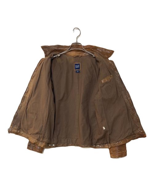 OLD GAP（オールドギャップ）OLD GAP (オールドギャップ) ラムレザージャケット ブラウン サイズ:Lの古着・服飾アイテム