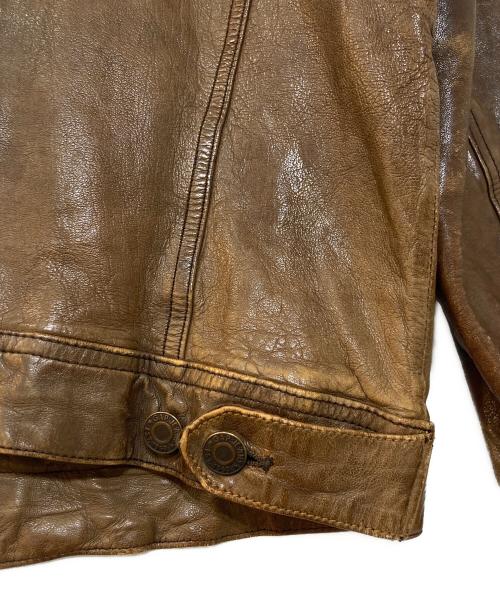 OLD GAP（オールドギャップ）OLD GAP (オールドギャップ) ラムレザージャケット ブラウン サイズ:Lの古着・服飾アイテム