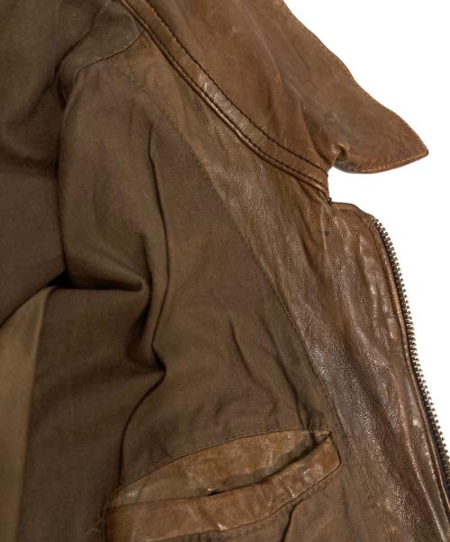 OLD GAP（オールドギャップ）OLD GAP (オールドギャップ) ラムレザージャケット ブラウン サイズ:Lの古着・服飾アイテム