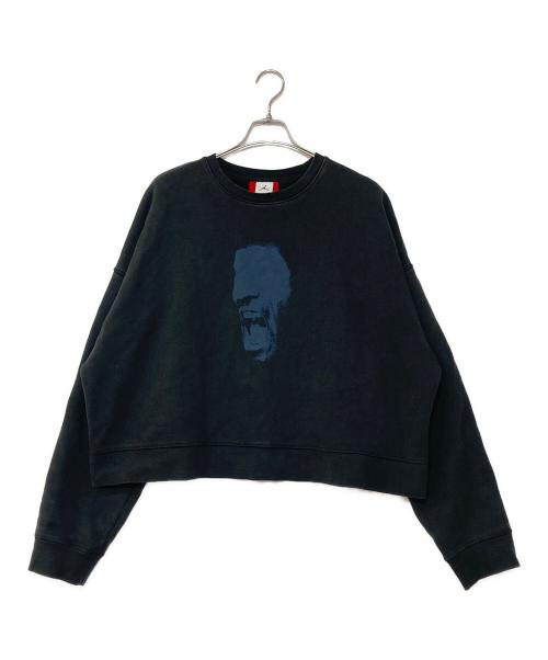 NIKE（ナイキ）NIKE (ナイキ) JORDAN IH CROP FLEECE L/S CREW ブラック サイズ:Mの古着・服飾アイテム
