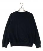 COMOLIコモリ）の古着「LWコットン裏毛 クルーネック」｜ブラック