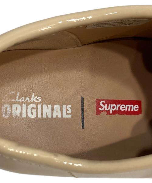 CLARKS（クラークス）CLARKS (クラークス) Supreme (シュプリーム) Patent Leather Wallabee/パテント ワラビー ベージュ サイズ:US7の古着・服飾アイテム