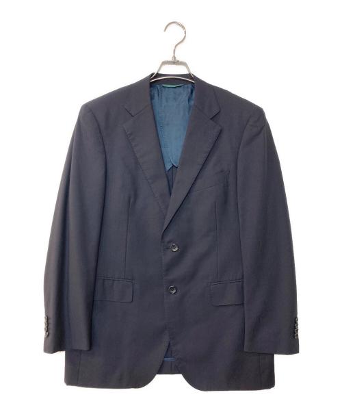 ERMENEGILDO ZEGNA（エルメネジルド・ゼニア）ERMENEGILDO ZEGNA (エルメネジルド・ゼニア) セットアップスーツ ネイビー サイズ:96AB5の古着・服飾アイテム