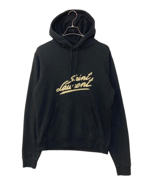 Saint Laurent Paris（サンローランパリ）Saint Laurent Paris (サンローランパリ) シグネチャーフーディー ブラック サイズ:Mの古着・服飾アイテム