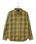 stussyステューシー）の古着「チェック柄長袖シャツ」｜グリーン
