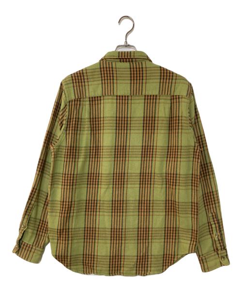 stussy（ステューシー）stussy (ステューシー) チェック柄長袖シャツ グリーン サイズ:Sの古着・服飾アイテム