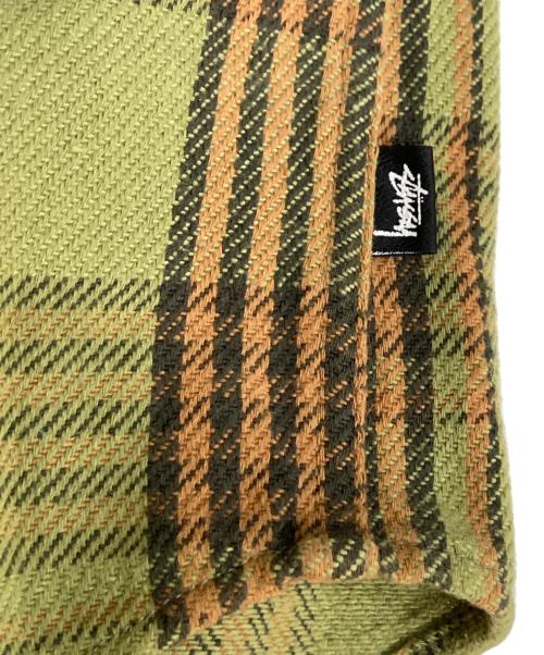 stussy（ステューシー）stussy (ステューシー) チェック柄長袖シャツ グリーン サイズ:Sの古着・服飾アイテム