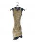 DIESEL（ディーゼル）の古着「D-AYANA X-Ray Floral Mini Dress レイヤードショートドレス」｜イエロー