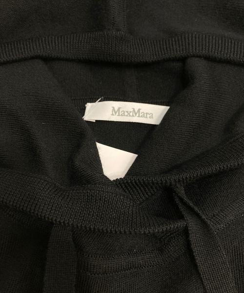 MaxMara（マックスマーラ）MaxMara (マックスマーラ) PAMIR ピュアウールフーディー ブラック サイズ:Sの古着・服飾アイテム