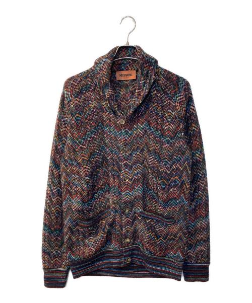 missoni（ミッソーニ）missoni (ミッソーニ) ニットカーディガン ネイビー サイズ:Mの古着・服飾アイテム