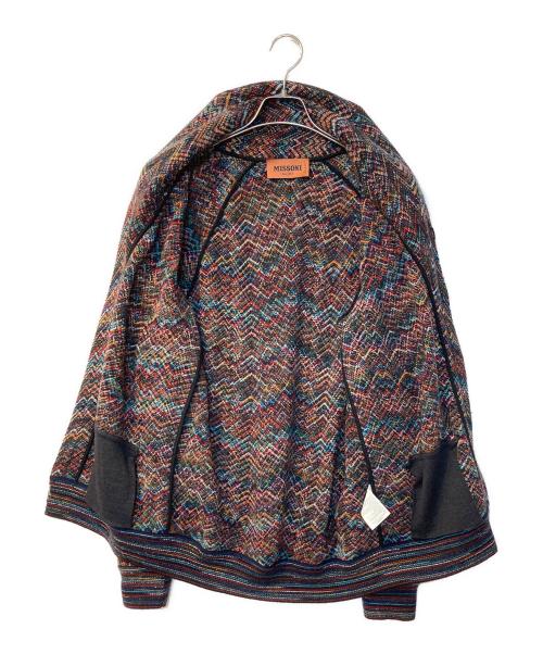 missoni（ミッソーニ）missoni (ミッソーニ) ニットカーディガン ネイビー サイズ:Mの古着・服飾アイテム