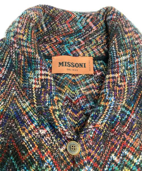 missoni（ミッソーニ）missoni (ミッソーニ) ニットカーディガン ネイビー サイズ:Mの古着・服飾アイテム