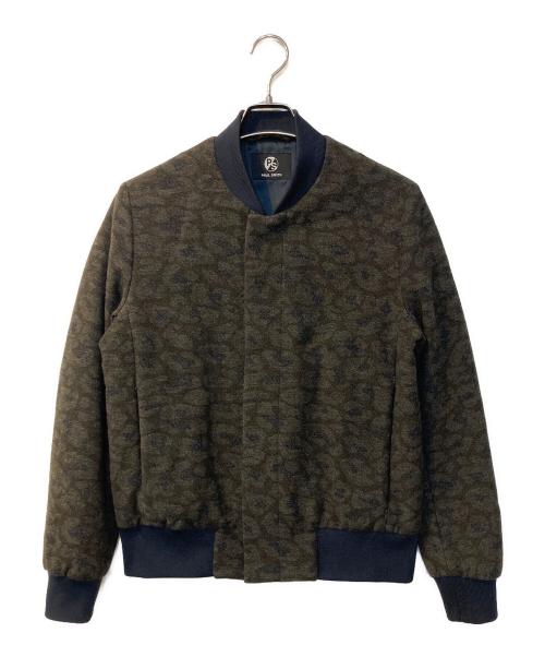 PS Paul Smith（ＰＳポールスミス）PS Paul Smith (ＰＳポールスミス) 総柄ブルゾン ブラウン サイズ:Mの古着・服飾アイテム