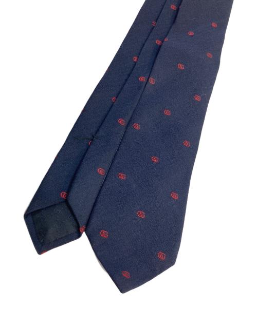 GUCCI（グッチ）GUCCI (グッチ) GGロゴネクタイ ネイビー サイズ:なしの古着・服飾アイテム