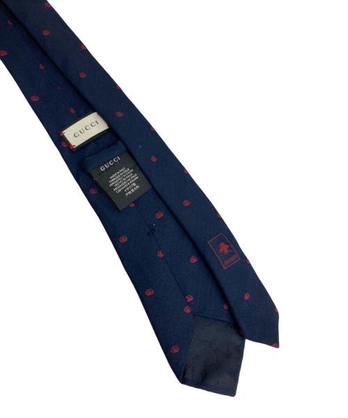 GUCCI（グッチ）GUCCI (グッチ) GGロゴネクタイ ネイビー サイズ:なしの古着・服飾アイテム