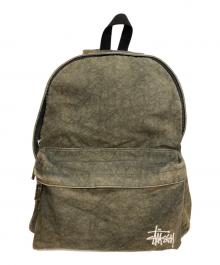 stussy（ステューシー）の古着「CANVAS BACKPACK キャンバス バックパック」｜カーキ