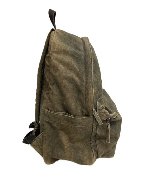 stussy（ステューシー）stussy (ステューシー) CANVAS BACKPACK キャンバス バックパック カーキの古着・服飾アイテム