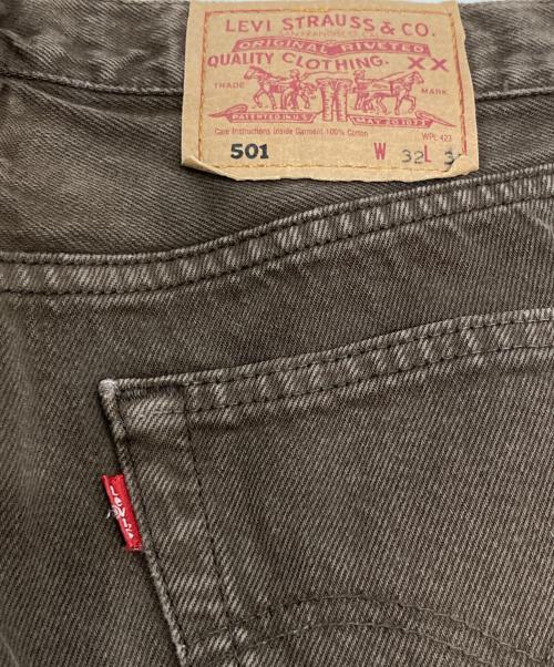 LEVI'S（リーバイス）LEVI'S (リーバイス) 後染め501 デニムパンツ ブラウン サイズ:32の古着・服飾アイテム