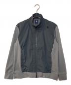 DESCENTE GOLFデサントゴルフ）の古着「ナイロンストレッチフルジップジャージージャケット」｜グレー