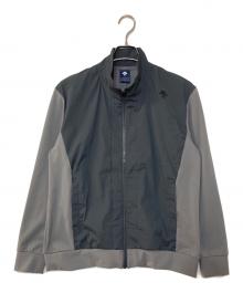 DESCENTE GOLF（デサントゴルフ）の古着「ナイロンストレッチフルジップジャージージャケット」｜グレー
