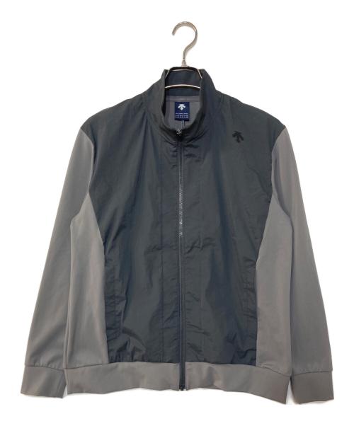 DESCENTE GOLF（デサントゴルフ）DESCENTE GOLF (デサントゴルフ) ナイロンストレッチフルジップジャージージャケット グレー サイズ:Mの古着・服飾アイテム