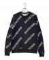 BALENCIAGA（バレンシアガ）の古着「ロゴジャガードニット」｜ネイビー