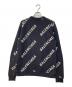 BALENCIAGA (バレンシアガ) ロゴジャガードニット ネイビー サイズ:M：12000円