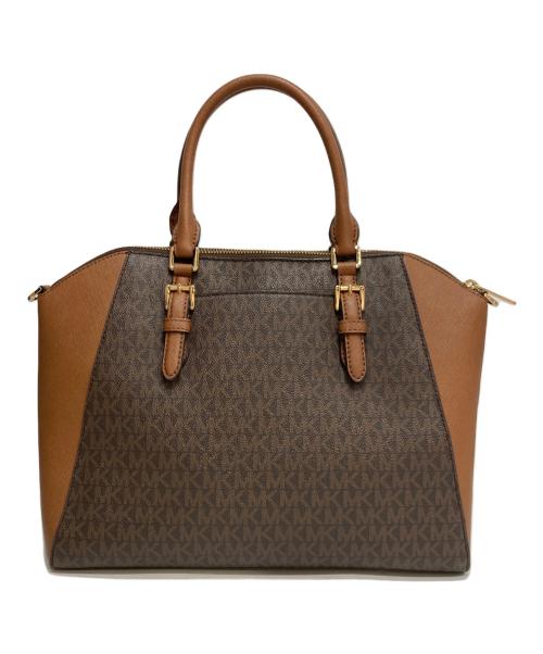MICHAEL KORS（マイケルコース）MICHAEL KORS (マイケルコース) AVRIL サッチェル エクストラスモール - MKシグネチャー ブラウンの古着・服飾アイテム