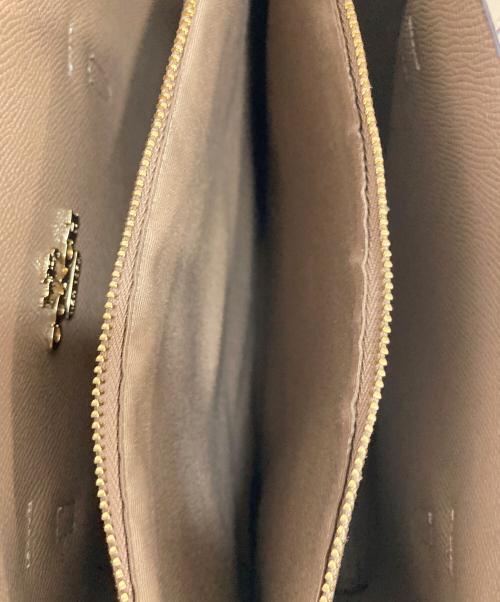 COACH（コーチ）COACH (コーチ) モリー トート バッグ 25・シグネチャー キャンバス アイボリーの古着・服飾アイテム