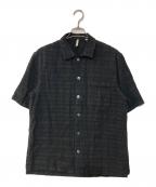 SUNFLOWERサンフラワー）の古着「SPACEY SS SHIRT スペイシー SS シャツ」｜ブラック