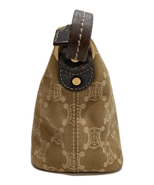 CELINE（セリーヌ）CELINE (セリーヌ) マカダム柄ハンドバッグ ブラウン×ベージュの古着・服飾アイテム