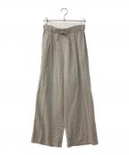 MAISON SPECIALメゾンスペシャル）の古着「Easy Double Waist Pants/イージーダブルウエストパンツ」｜ベージュ