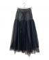 PRANK PROJECT (プランクプロジェクト) チュールコンビスカート / Tulle Combo Skirt グレー×ブラック サイズ:36：6000円