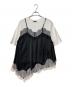 MAISON SPECIAL（メゾンスペシャル）の古着「Lace Docking Layered TEE レースドッキングレイヤードTEE」｜ホワイト×ブラック