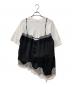 MAISON SPECIAL (メゾンスペシャル) Lace Docking Layered TEE レースドッキングレイヤードTEE ホワイト×ブラック サイズ:FREE：7000円