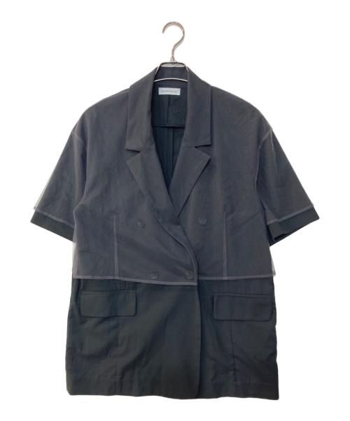 MAISON SPECIAL（メゾンスペシャル）MAISON SPECIAL (メゾンスペシャル) See-through Layered Half Sleeve Jacket/シースルーレイヤードハーフスリーブジャケット ブラック サイズ:FREEの古着・服飾アイテム
